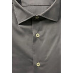 Baldinini Trend Gray Cotton Men Shirt - Zeiniez