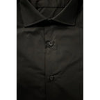 Baldinini Trend Black Cotton Men's Shirt - Zeiniez