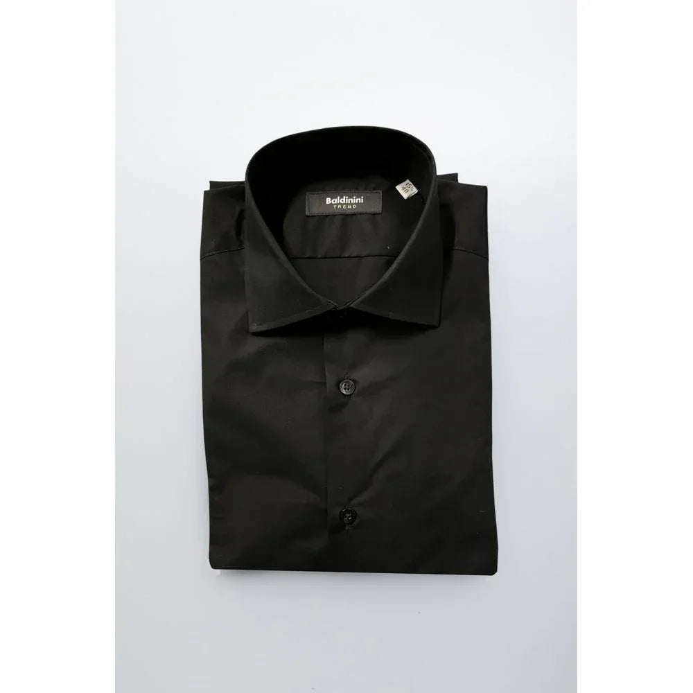 Baldinini Trend Black Cotton Men's Shirt - Zeiniez