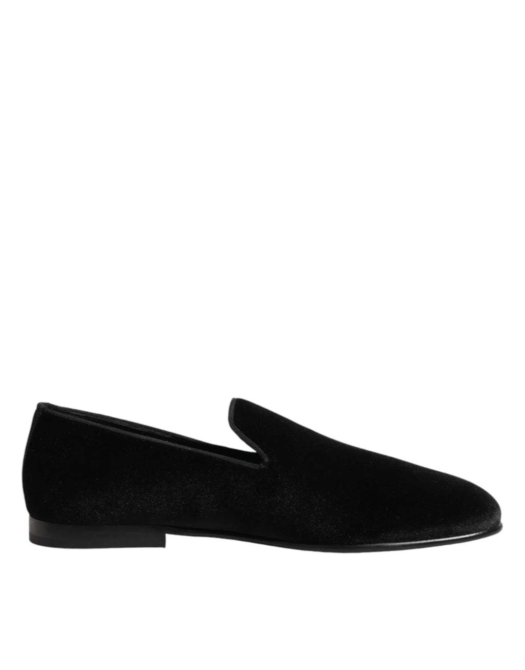Dolce & Gabbana Black Leather Suede Slip On Loafers Dress Shoes - Zeiniez