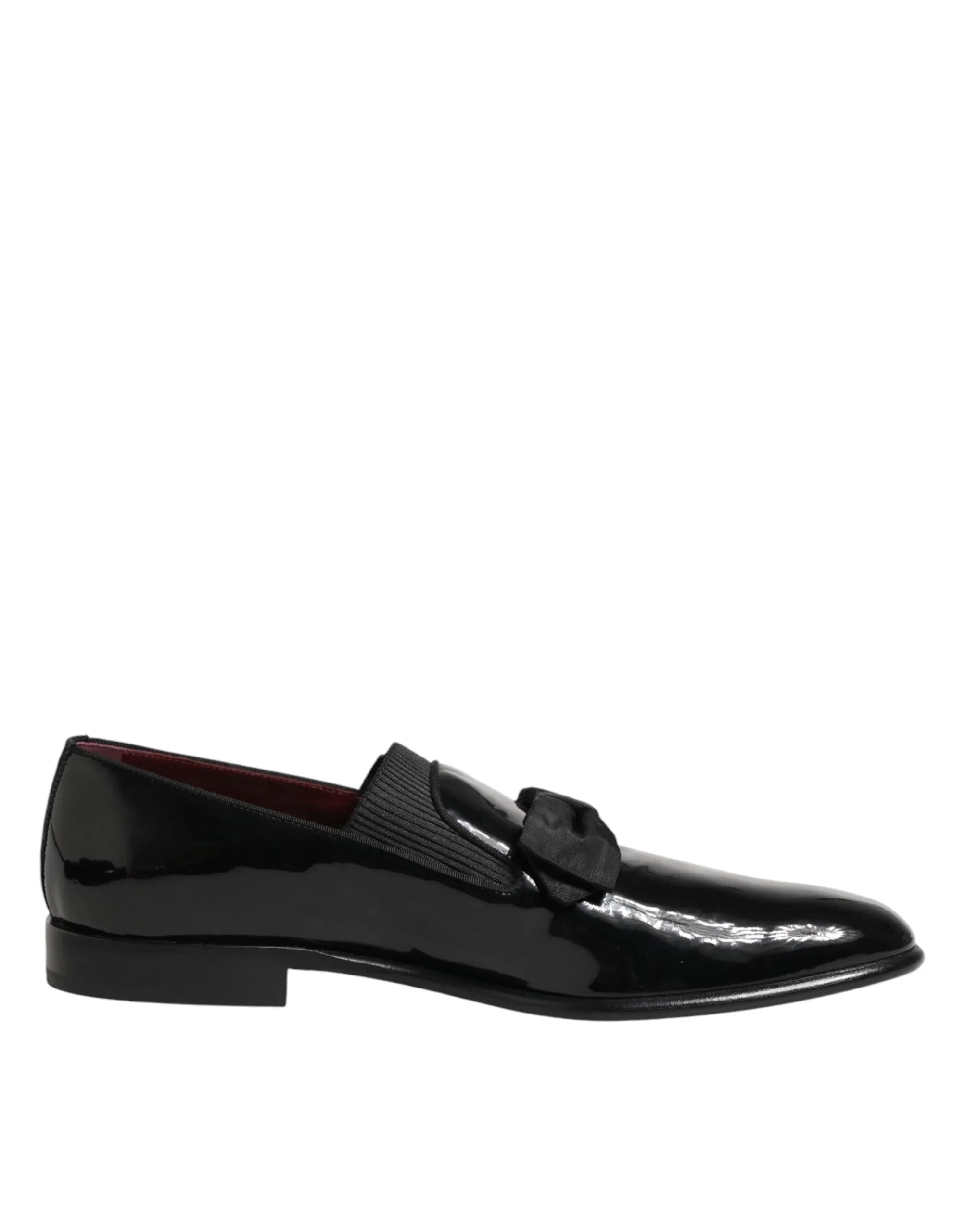 Dolce & Gabbana Black Leather Slip On Dress Men Loafers Shoes - Zeiniez