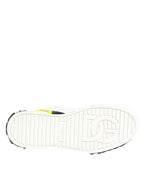 Dolce & Gabbana Multicolor Leather Graffiti Low Top Sneakers Shoes - Zeiniez