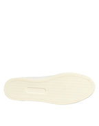 Dolce & Gabbana White Leather Heart Embellished Sneakers Shoes - Zeiniez