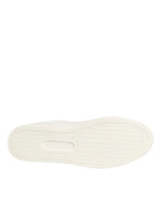 Dolce & Gabbana White Leather Heart Embellished Sneakers Shoes - Zeiniez