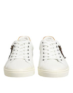 Dolce & Gabbana White Heart Embellished Sneakers Shoes - Zeiniez