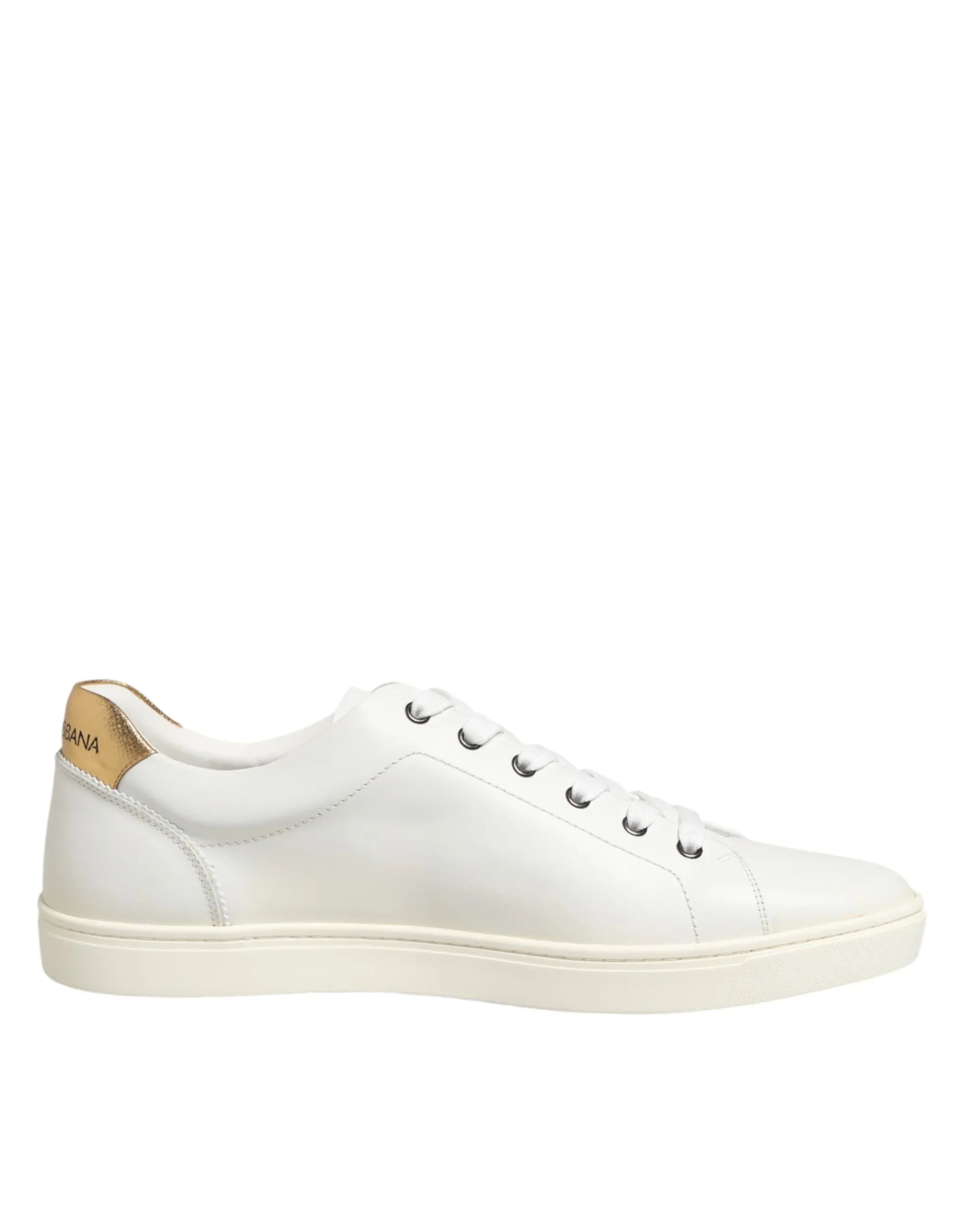 Dolce & Gabbana White Heart Embellished Sneakers Shoes - Zeiniez