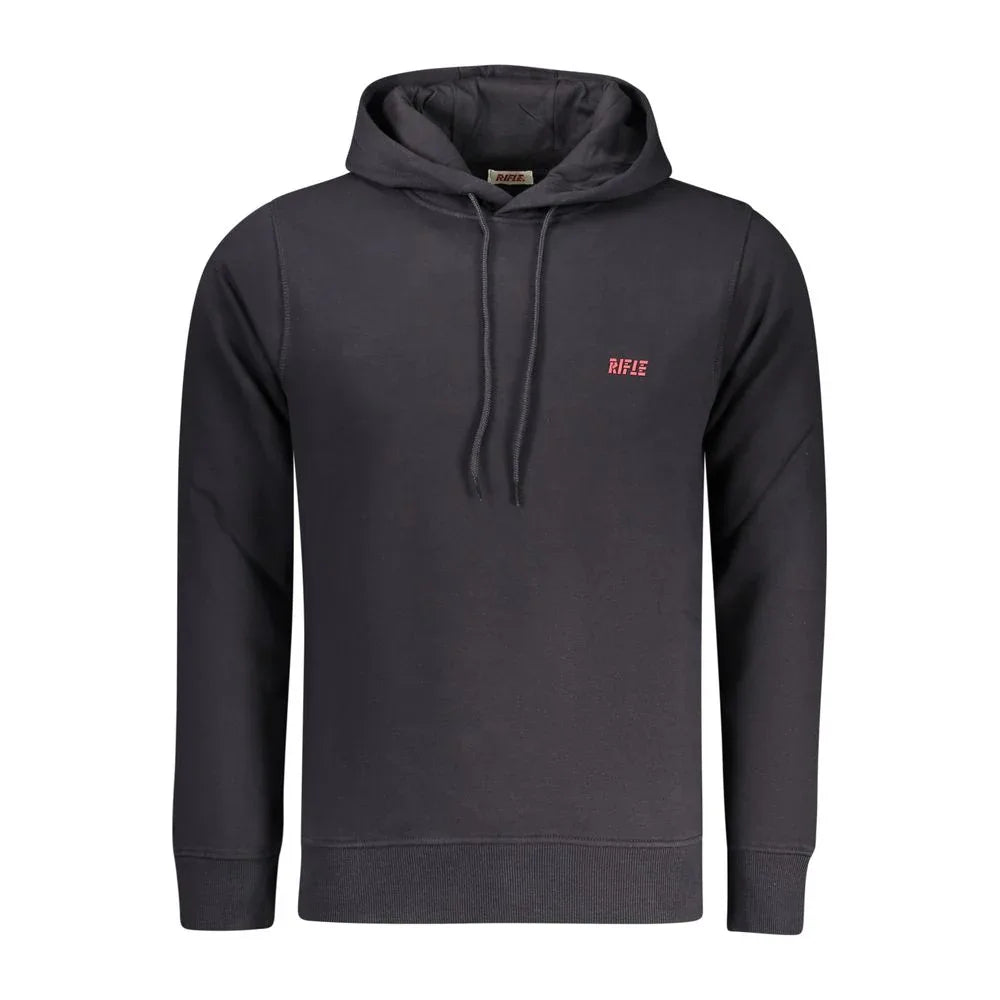 Rifle Blue Cotton Men's Hoodie - Zeiniez