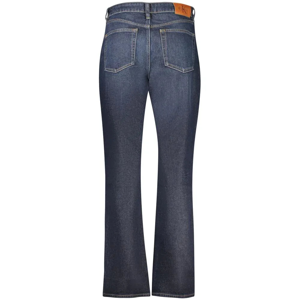Calvin Klein Blue Cotton Women's High-Rise Jeans - Zeiniez