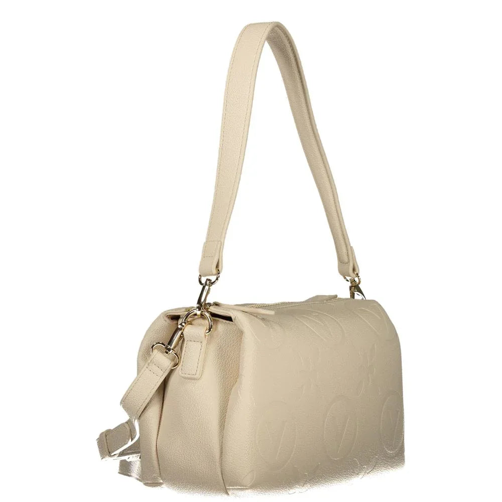 Mario Valentino Beige Polyurethane Women Shoulder Bag - Zeiniez