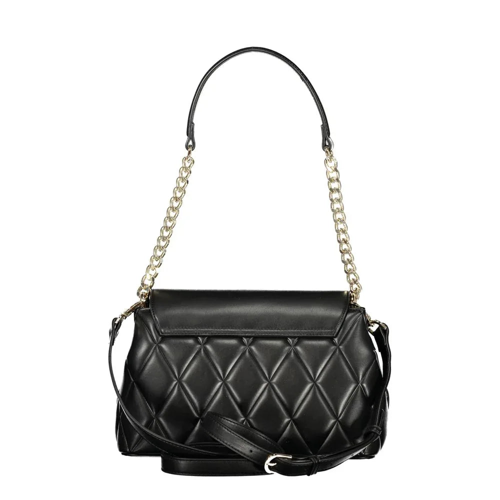 Mario Valentino Nero Polyurethane Women Shoulder Bag - Zeiniez