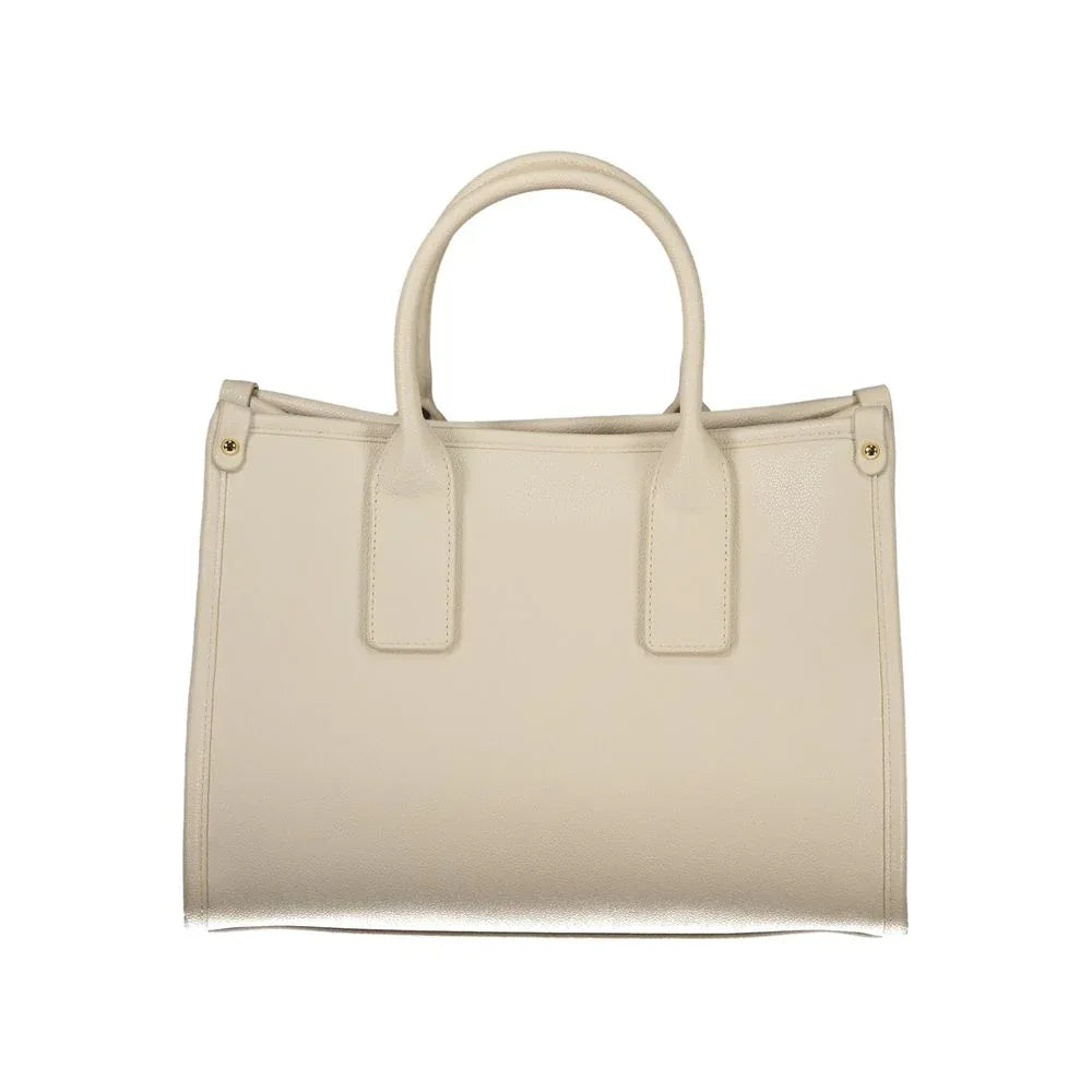 Mario Valentino Beige Polyurethane Women Handbag - Zeiniez