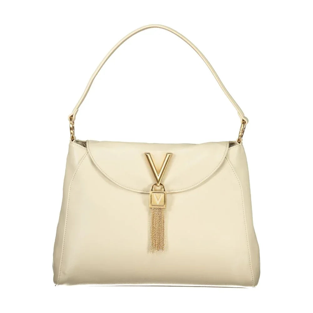 Mario Valentino Beige Polyurethane Women Shoulder Bag - Zeiniez