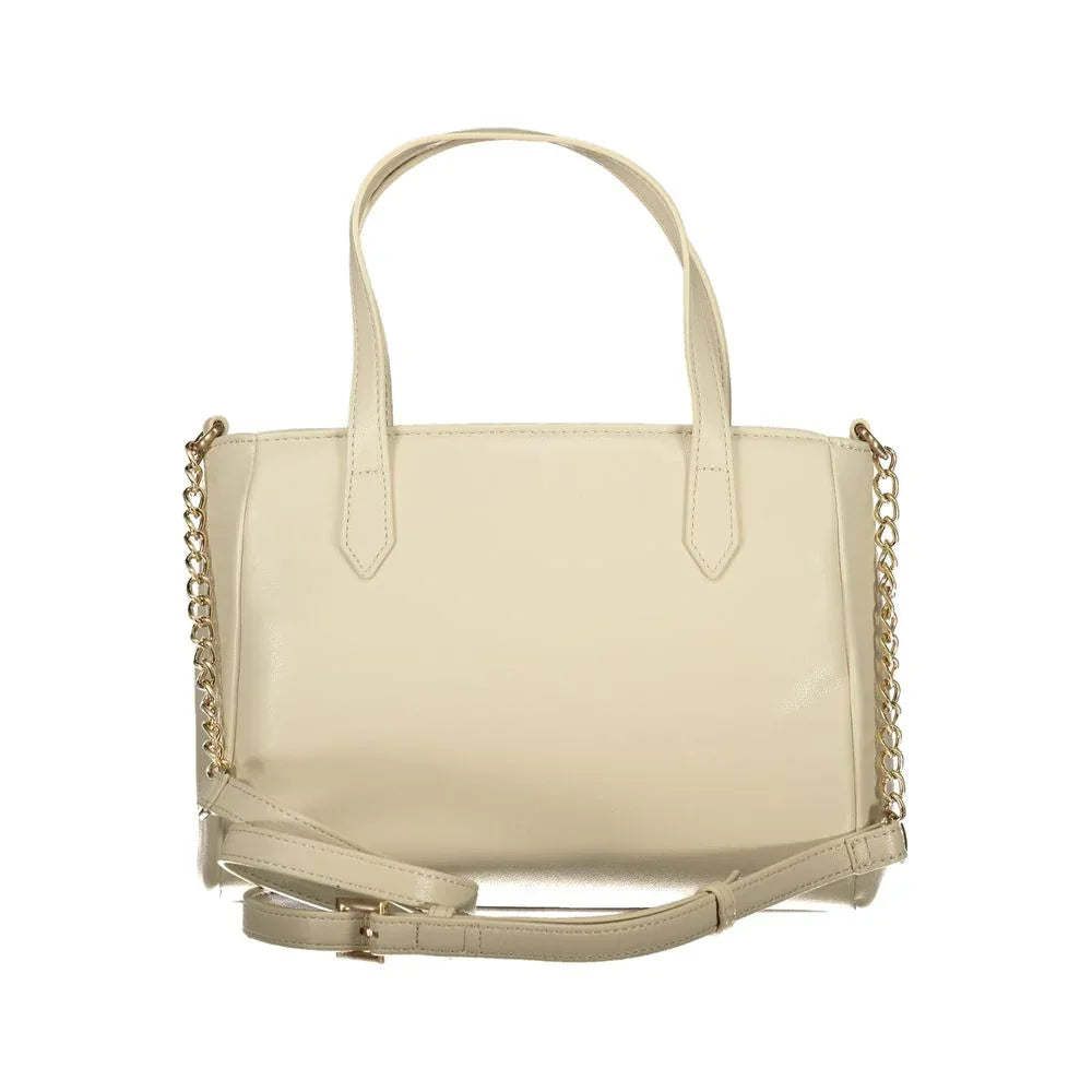 Mario Valentino Beige Polyurethane Women Handbag - Zeiniez