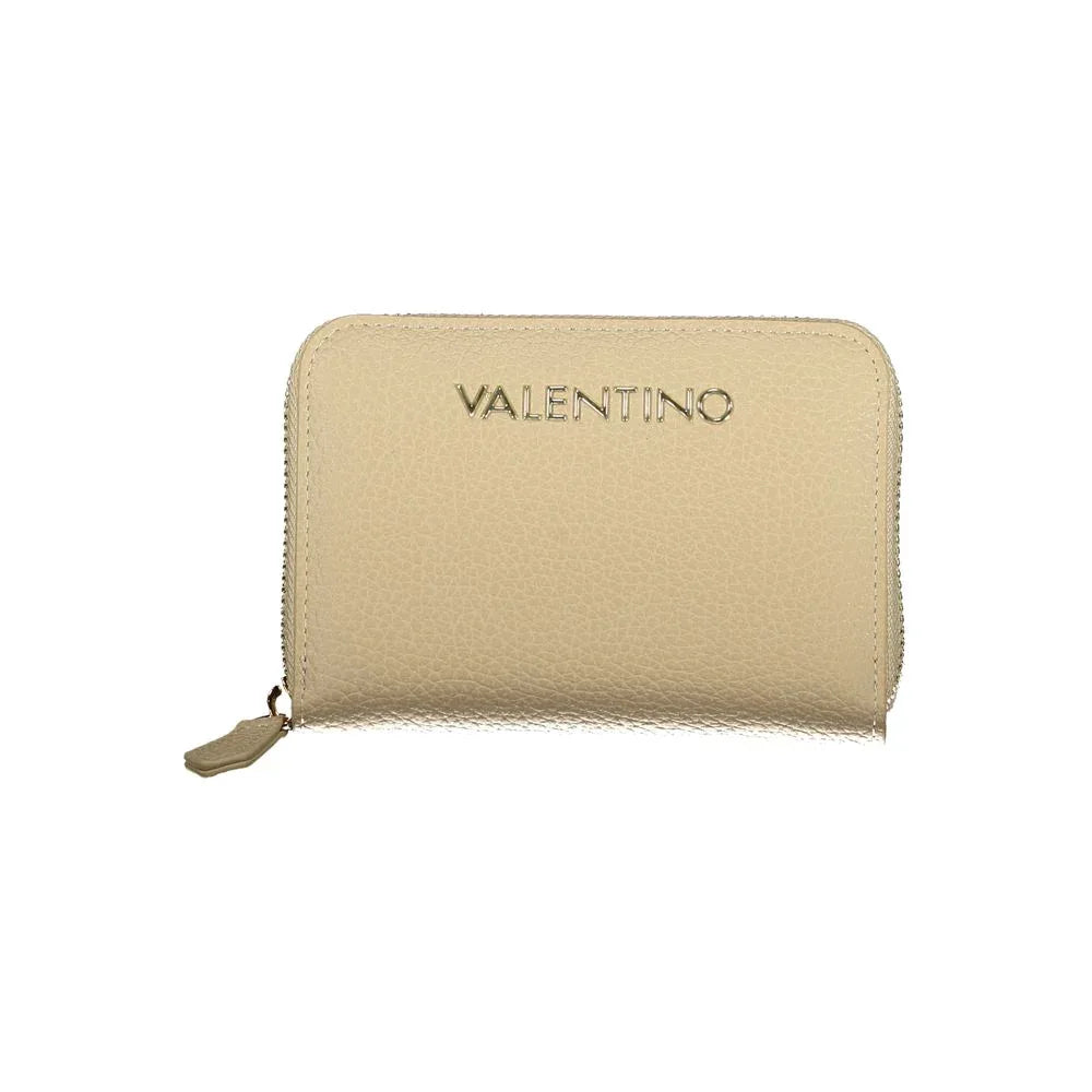 Mario Valentino Beige Polyurethane Women Wallet - Zeiniez