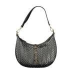 Mario Valentino Black Polyurethane Women's Shoulder Bag - Zeiniez