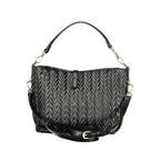 Mario Valentino Black Polyurethane Women's Shoulder Bag - Zeiniez
