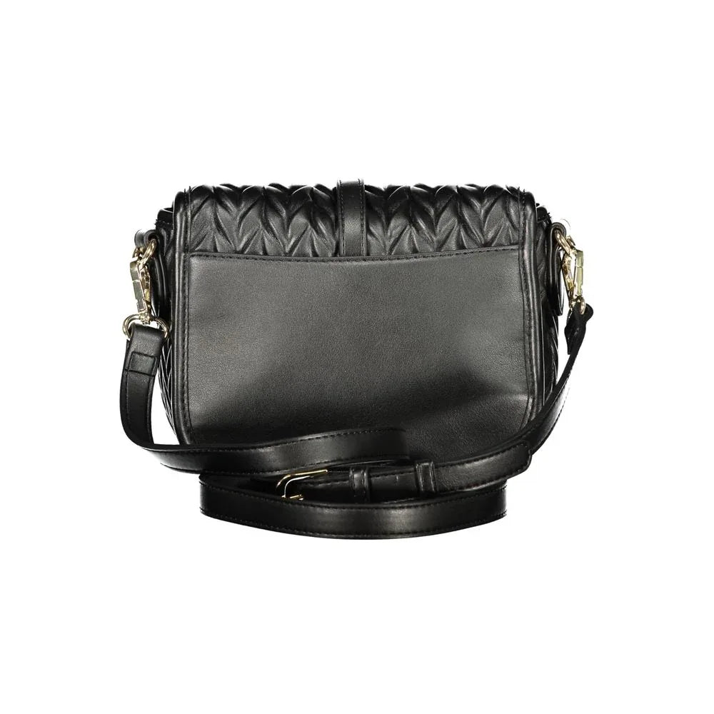 Mario Valentino Nero Poliuretano Woman Shoulder Bag