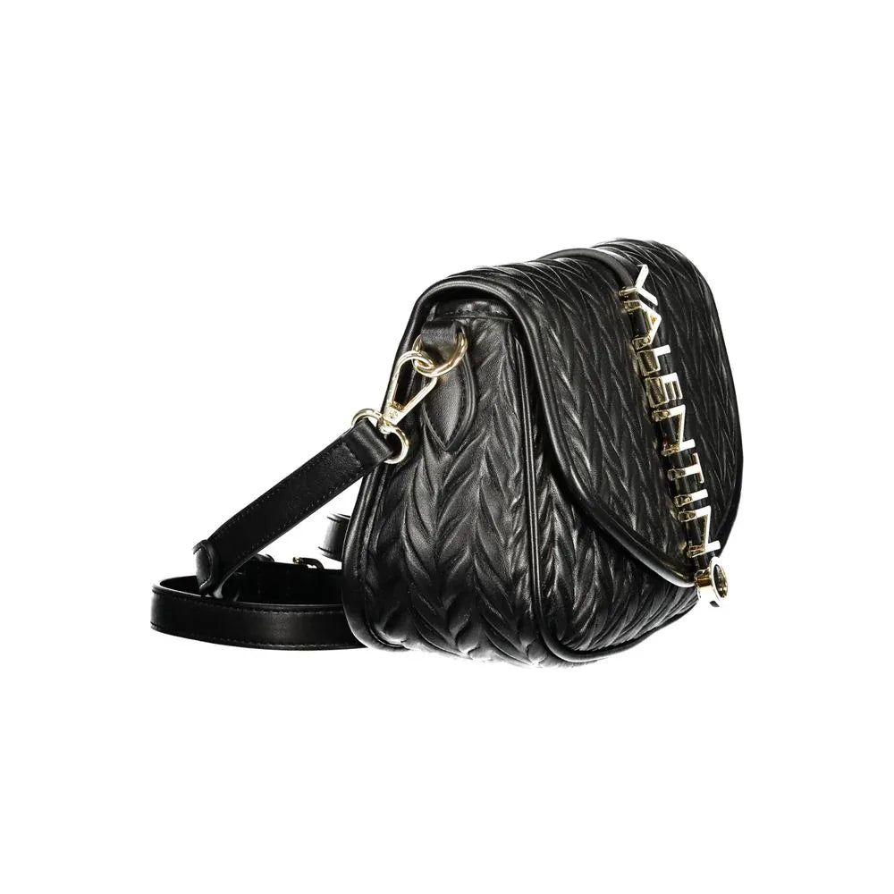 Mario Valentino Nero Poliuretano Woman Shoulder Bag
