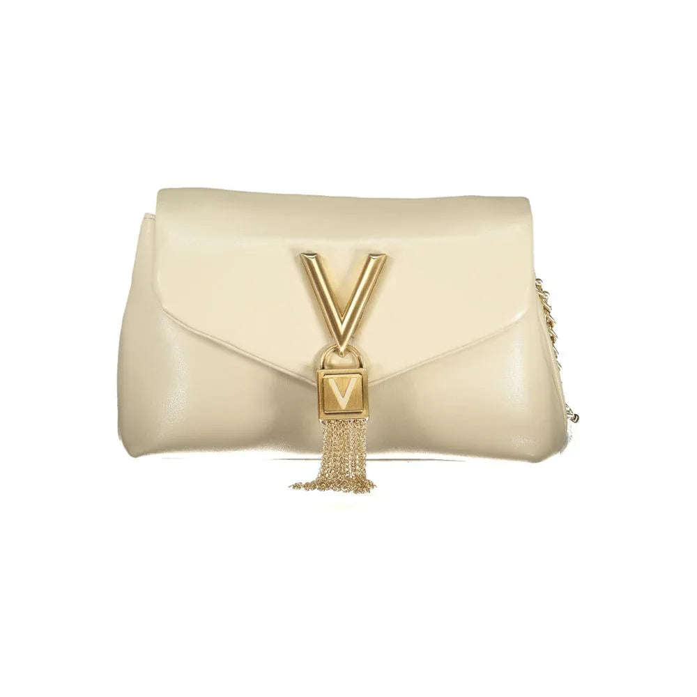Mario Valentino Beige Polyurethane Women Shoulder Bag - Zeiniez