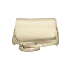 Mario Valentino Beige Polyurethane Women Shoulder Bag - Zeiniez