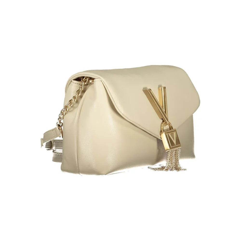Mario Valentino Beige Polyurethane Women Shoulder Bag - Zeiniez