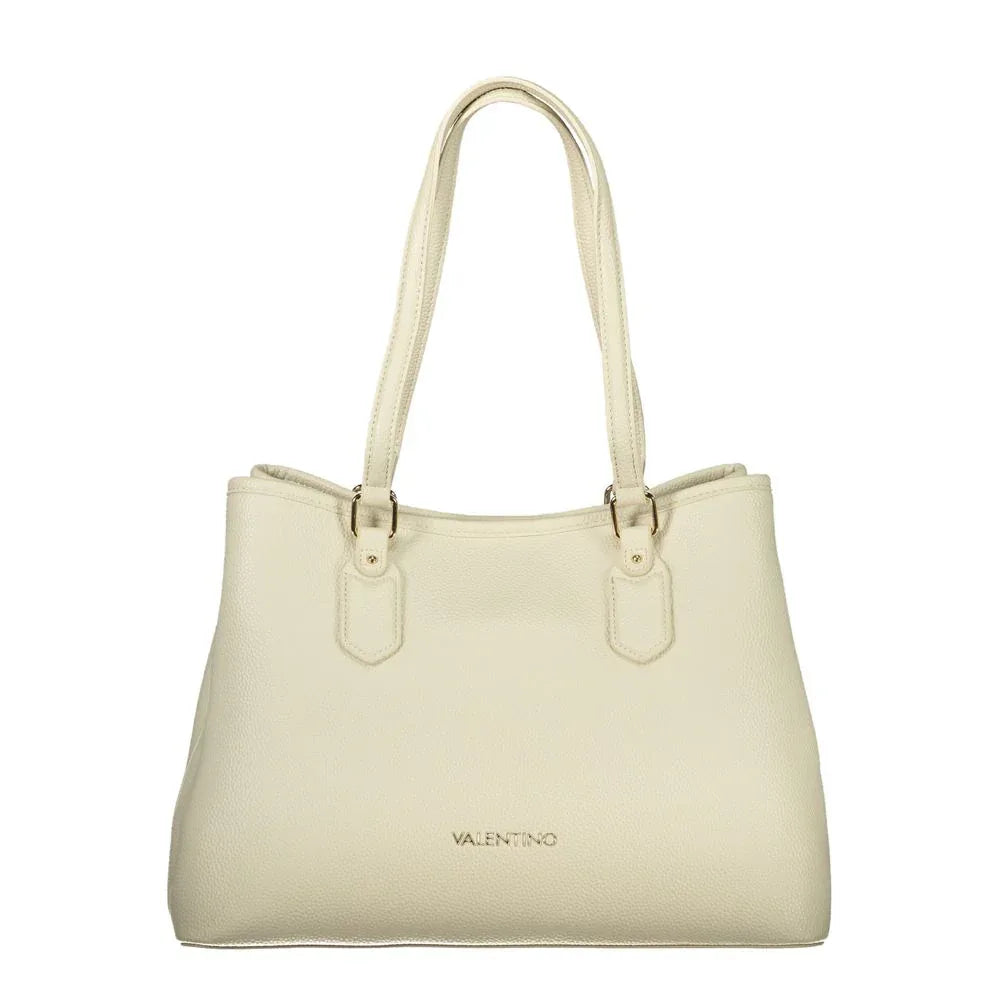 Mario Valentino Beige Polyurethane Women Handbag - Zeiniez
