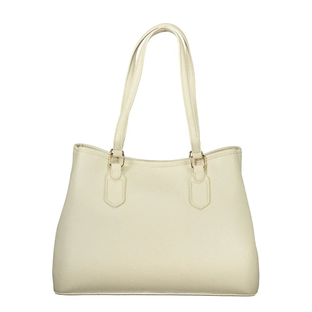 Mario Valentino Beige Polyurethane Women Handbag - Zeiniez