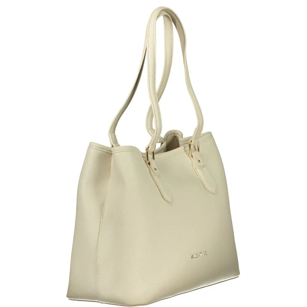 Mario Valentino Beige Polyurethane Women Handbag - Zeiniez