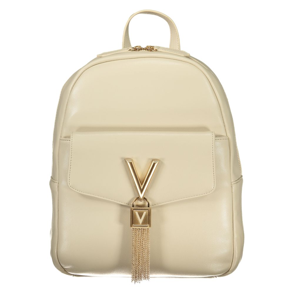 Mario Valentino Beige Polyurethane Women Backpack - Zeiniez