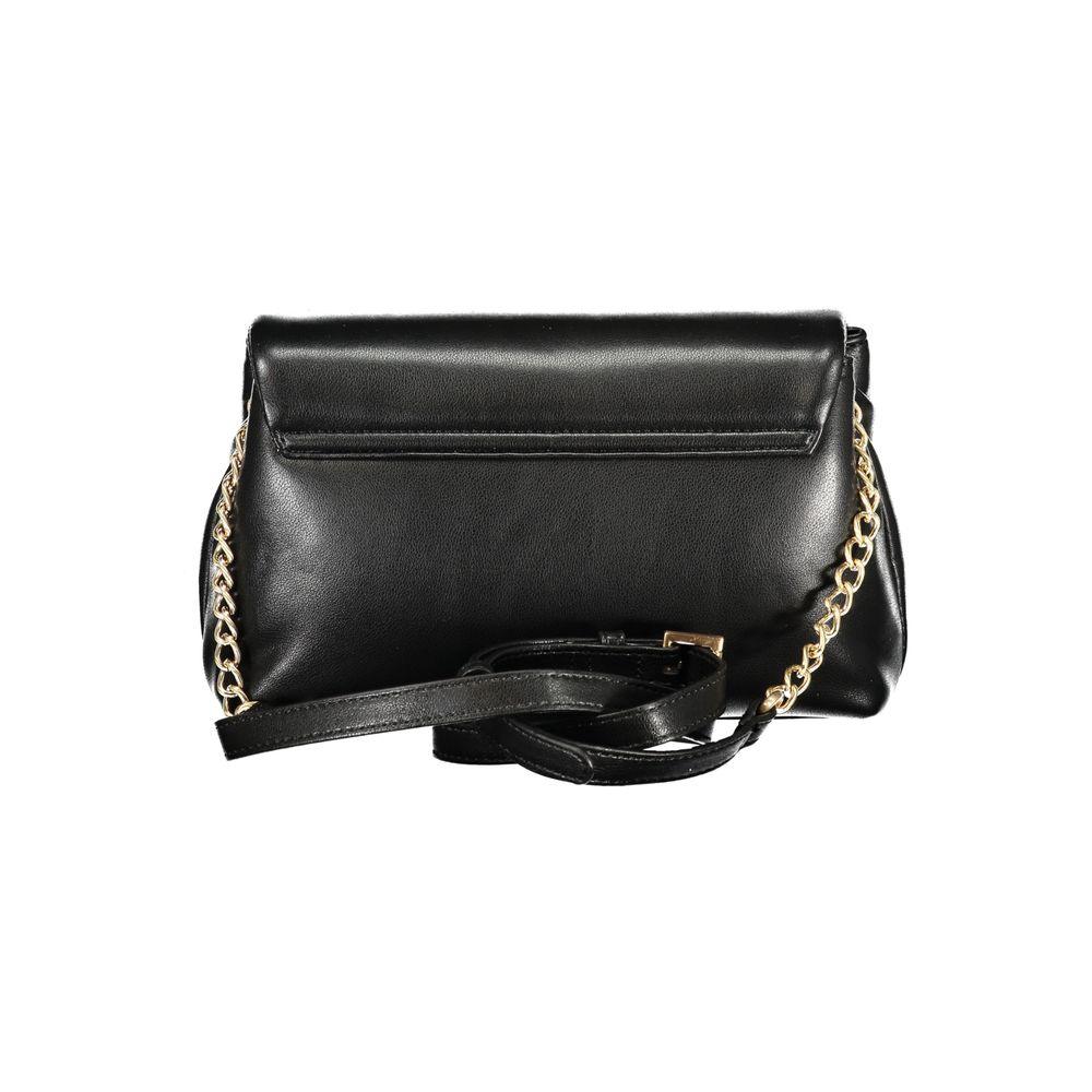 Mario Valentino Black Polyurethane Women Shoulder Bag - Zeiniez