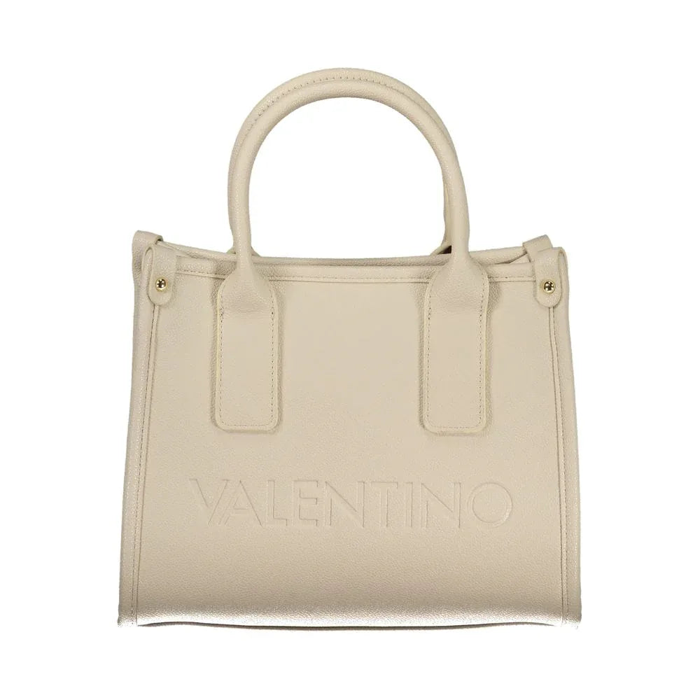 Mario Valentino Beige Polyurethane Women Handbag - Zeiniez