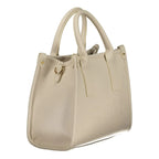 Mario Valentino Beige Polyurethane Women Handbag - Zeiniez