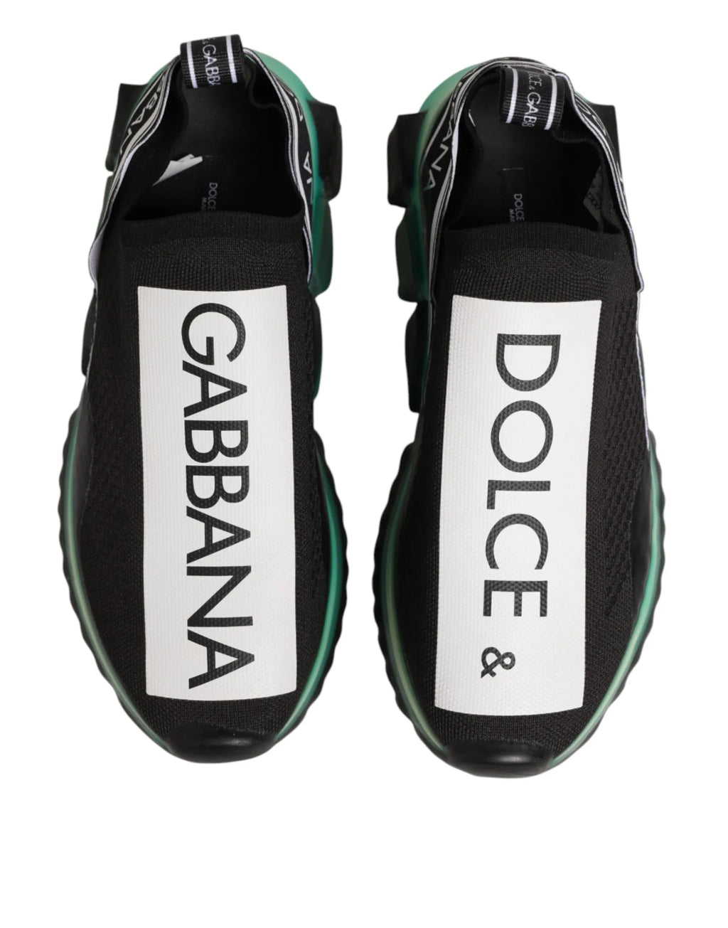 Dolce & Gabbana Black Slip On Sorrento Men Sneakers Shoes - Zeiniez