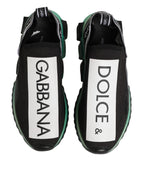 Dolce & Gabbana Black Slip On Sorrento Men Sneakers Shoes - Zeiniez