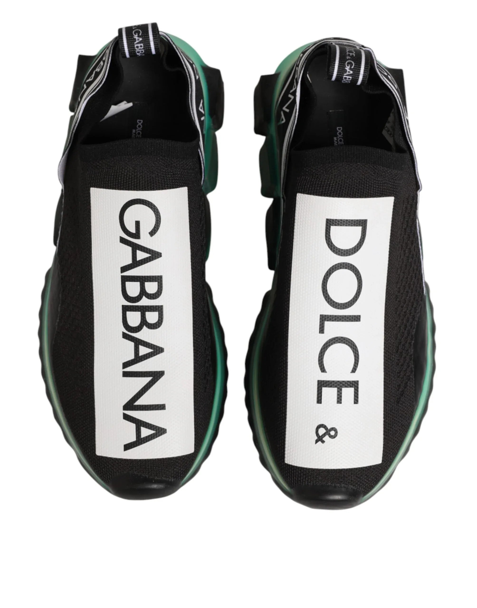 Dolce & Gabbana Black Slip On Sorrento Men Sneakers Shoes - Zeiniez