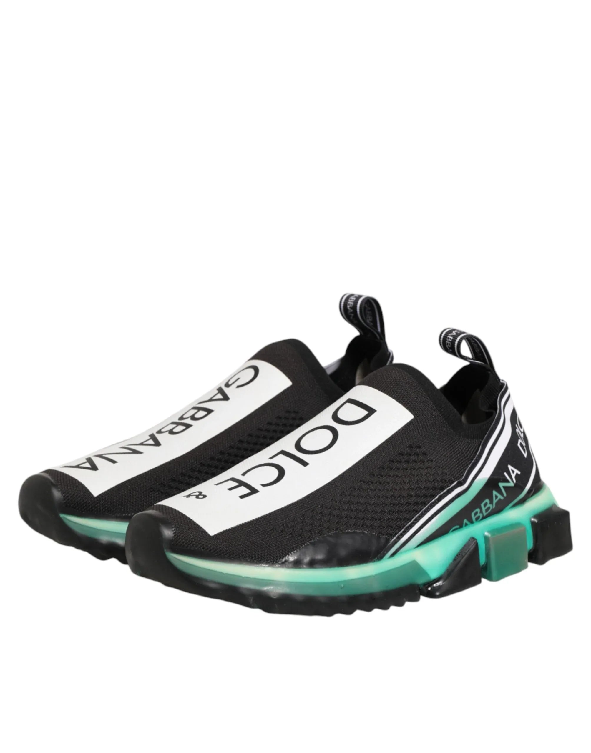 Dolce & Gabbana Black Slip On Sorrento Men Sneakers Shoes - Zeiniez