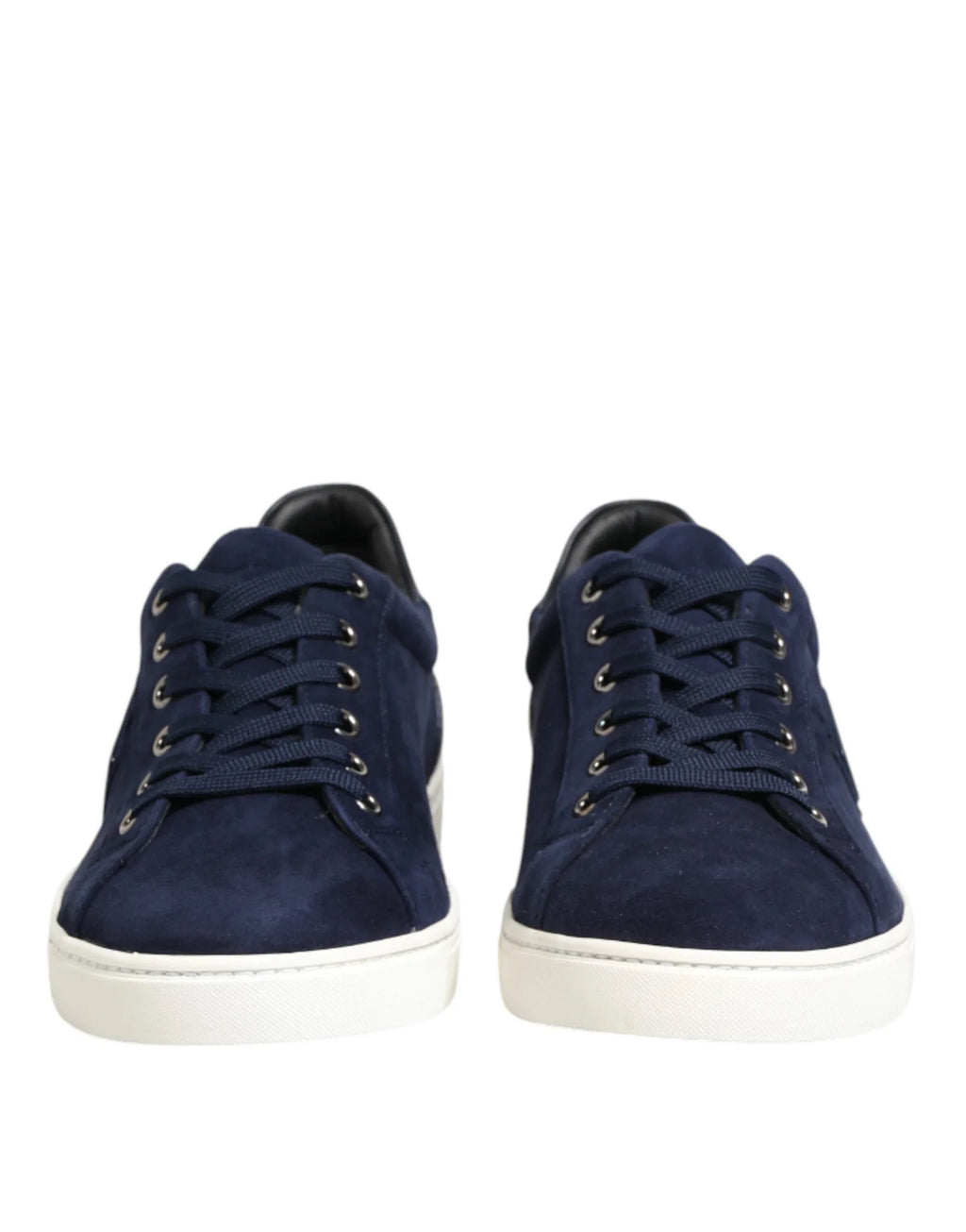Dolce & Gabbana Blue Leather Suede Low Top Sneakers Shoes - Zeiniez