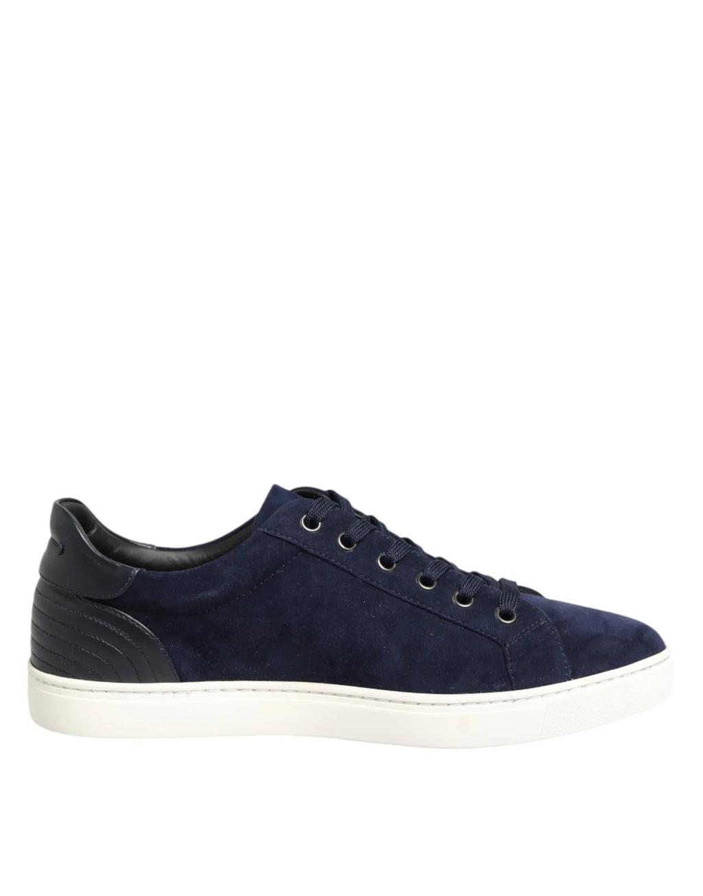 Dolce & Gabbana Blue Leather Suede Low Top Sneakers Shoes - Zeiniez