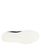 Dolce & Gabbana Blue Leather Suede Low Top Sneakers Shoes - Zeiniez