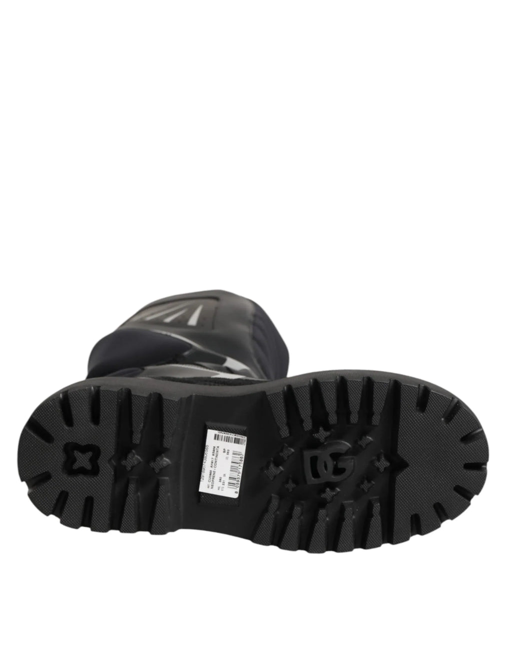 Dolce & Gabbana Black Leather Mid Calf Biker Boots Shoes - Zeiniez