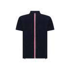 Thom Browne Blue Cotton Polo Shirt