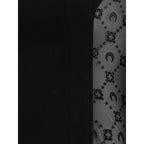 Marine Serre Black Fleece Wool Casual Dress