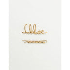 Chloé Brown Metal Hair Clip - Zeiniez