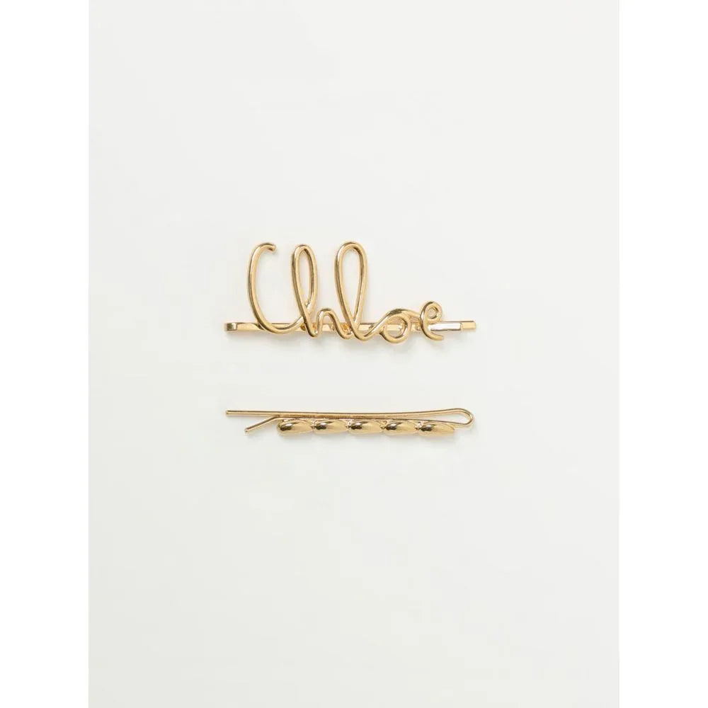Chloé Brown Metal Hair Clip - Zeiniez