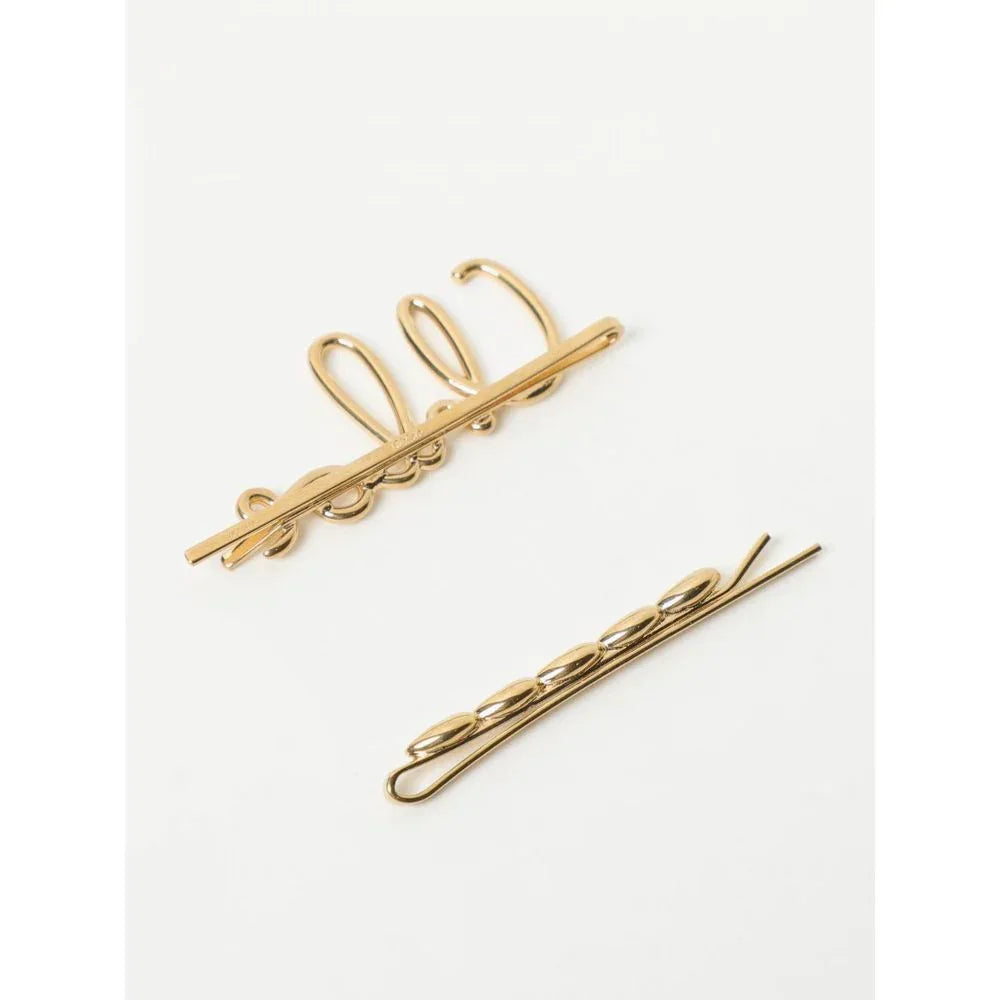 Chloé Brown Metal Hair Clip - Zeiniez