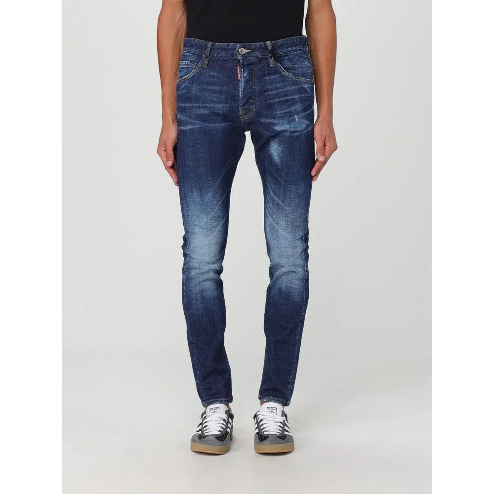 Dsquared² Blue Cotton Skinny Jeans - Zeiniez