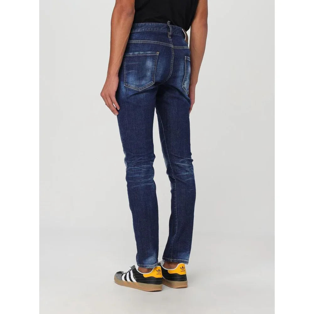 Dsquared² Blue Cotton Skinny Jeans - Zeiniez