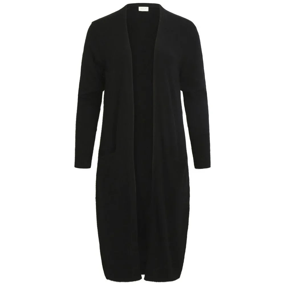 Vila Clothes Black Nylon Cardigan - Zeiniez