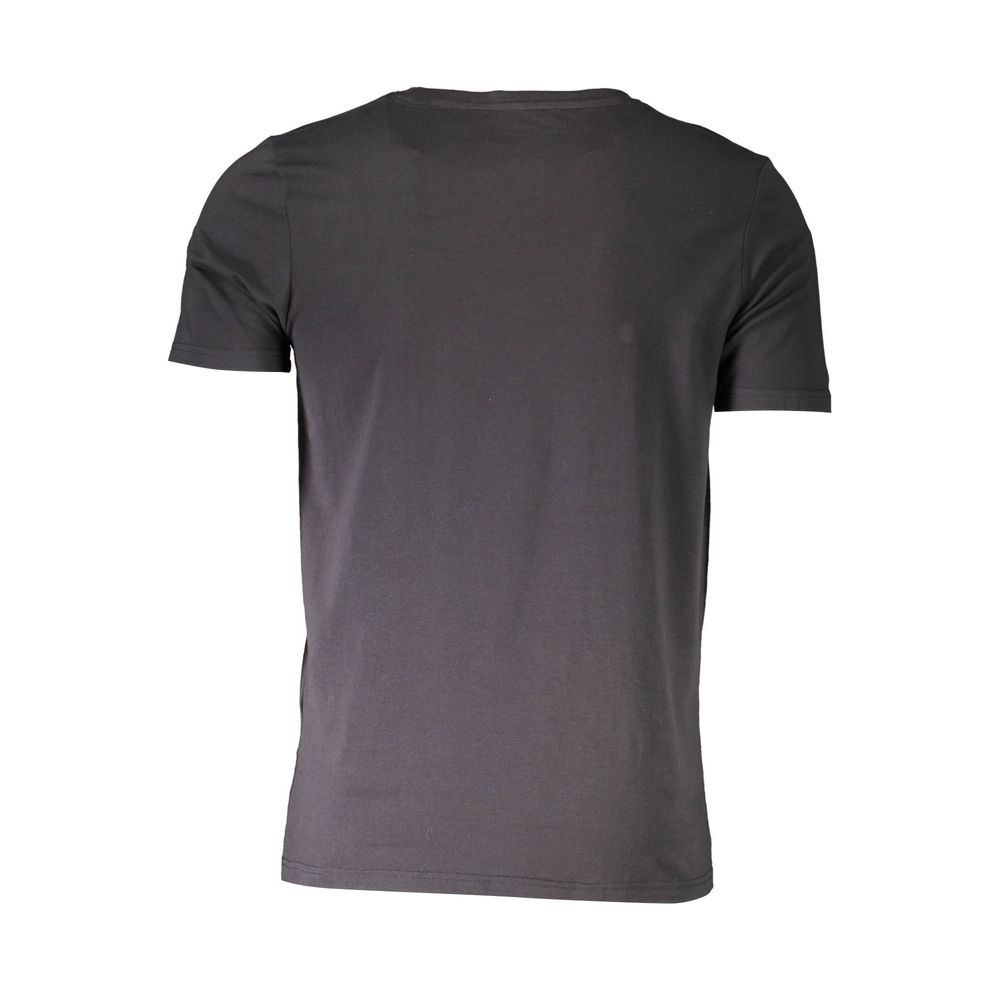Aeronautica Militare Black Cotton Men's T-Shirt