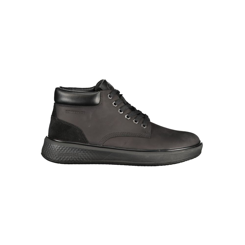 Lumberjack Black Leather Men Sneaker - Zeiniez